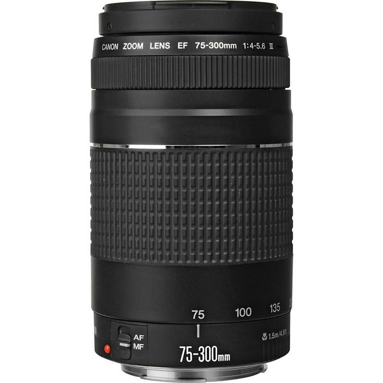 Canon EF 75-300mm F/4-5.6 III Lens - Walmart.com