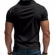 thumbnail image 4 of pstuiky camisetas de hombre, Camisa holgada informal de manga corta con cuello alto y botones y bolsillos ventilados para hombre camisas casuales para hombre xl, 4 of 9