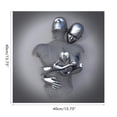 thumbnail image 2 of Figura decorativa de metal con forma de corazón en 3D, arte moderno, lienzo, pintura para colgar en la pared, sin marco, decoración de habitación, 2 of 9