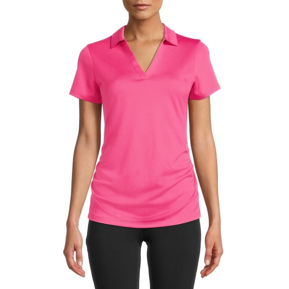 Ben Hogan Women's Performance Solid Polo Shirt with Short Sleeves
