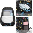 thumbnail image 4 of Game Controller Black Pattern 17" School Backpacks for Teens,Waterproof Oxford Fabric,S-Shape Padded Straps for School,Travel,Hiking,Camping, 4 of 6