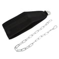 2024 36 Inches Fitness Dip Belt with Chain Reinforced Double Stitches