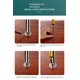 thumbnail image 4 of Paquete de 2 varillas de armario de acero inoxidable, soporte de enchufe ajustable, soporte para fijación de tuberías, accesorios para postes colgantes de armario, 4 of 5