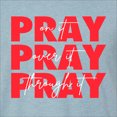 thumbnail image 6 of Wild Bobby, Pray On It Pray Over It Pray Through It Inspirational/Christian Men Premium Tri Blend Tee, Denim, X-Large, 6 of 6