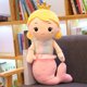 thumbnail image 3 of Peluche de sirena con corona de dibujos animados de gran tamaño, muñeco de niña, almohada decorativa para el hogar, regalos de cumpleaños para novias y bebés, 3 of 5