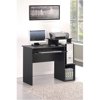 Furinno 12095BK/BR Econ Multipurpose Home Office Computer Writing Desk with Bin