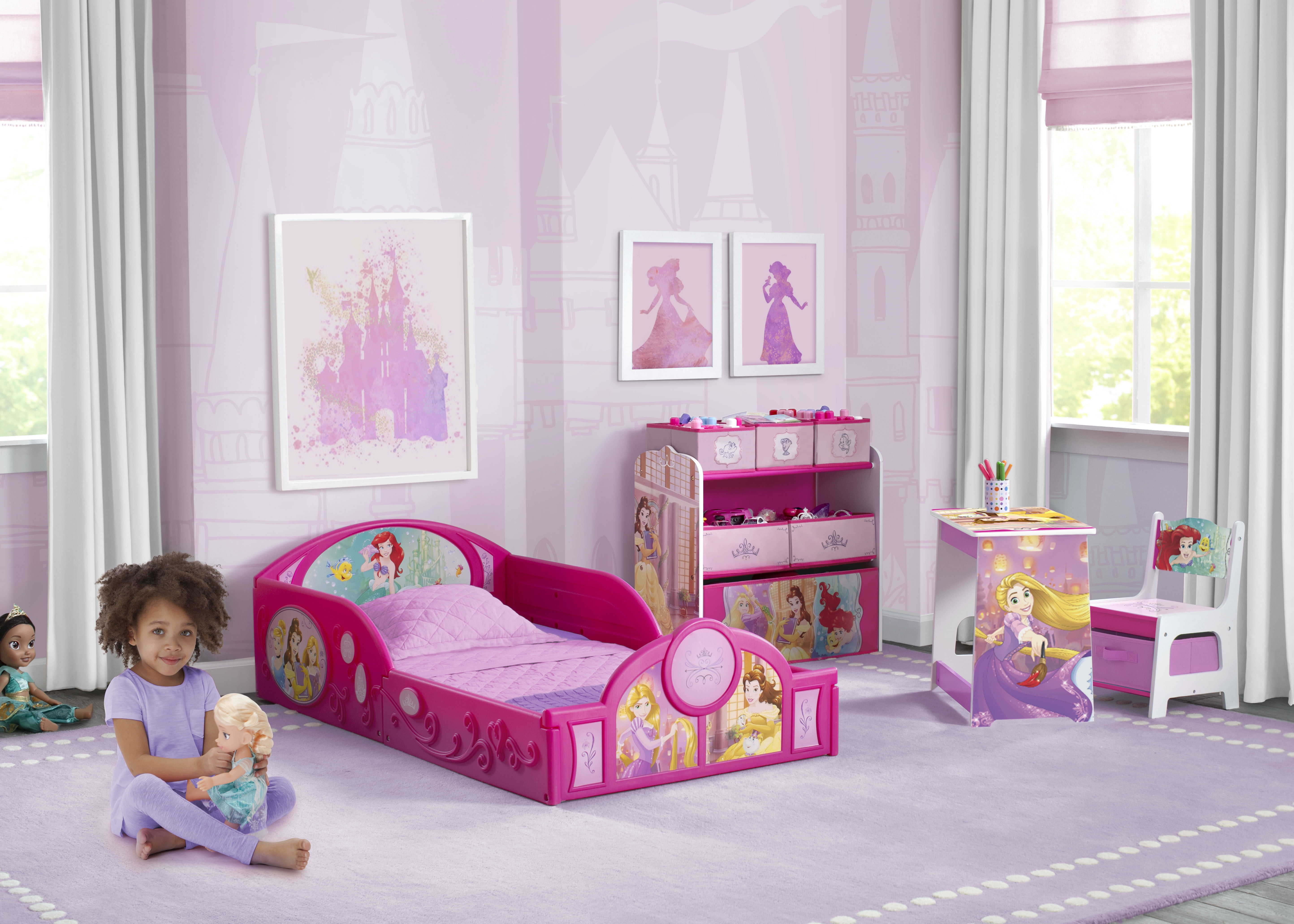 Disney Princess 4-Piece Room-in-a-Box 