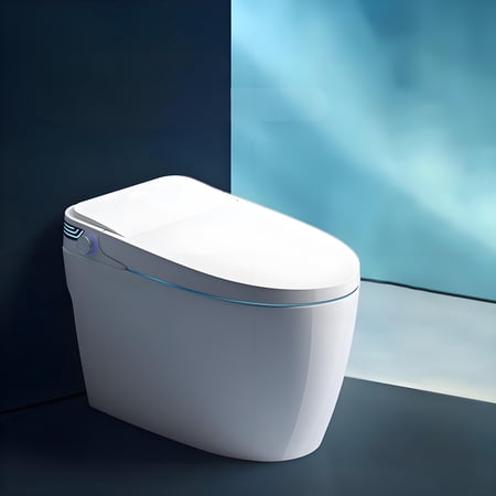 Eclife TT004WH Smart Toilet with Heated Seat & Self-Cleaning Nozzle, 2-Hour DIY Installation, Warranty