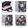 thumbnail image 3 of Disketp Cute ghost in the flowers Mochila Ligera e Impermeable, Mochila de Día Resistente para Viajes, Senderismo y Uso Diario para Hombre y Mujer, 3 of 7