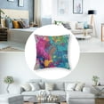 thumbnail image 5 of Acheng  Splash Ink Graffiti Throw Pillow Cushion Covers Color Background of Paint Splashes Decorative Square Accent Pillow Case Set Of 2 Two Sides Print 20x20in, 5 of 7