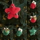 thumbnail image 1 of Colgante De Fibra De Poliéster Adorno navideño colgante de tela roja con flecos y bordes blancos para árbol de Navidad, 12 x 4 x 12 cm, 1 unidad Rkxzt, 1 of 9