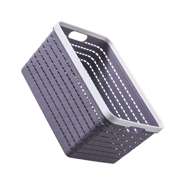 Wweixi Solution Gain de Place Panier de Rangement Emboîtable pour Ranger Proprement Boîte de Rangement Paniers d'Armoire Gris s 1Set