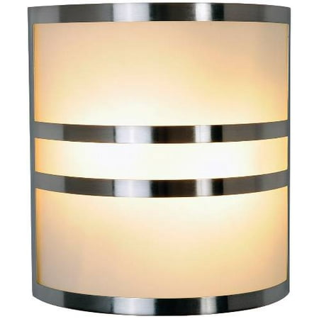 Access Incandescent Sconce (Contemporary Wall Sconce Fixture, Maximum Two 60 Watt Incandescent Medium Base Bulbs, 10 In., Brushed Nickel With)