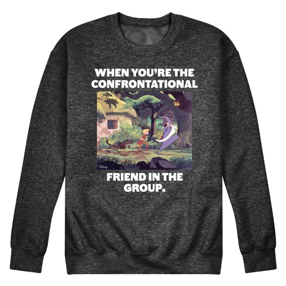Disney - The Sword And The Stone - Confrontational Friend in the Group - Men's Crew Neck Fleece Pullover