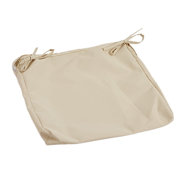 Waterproof Chair Seat Cover Beige Polyester Fabric Stretch Cushion Protector With Elastic For Dining Chairs