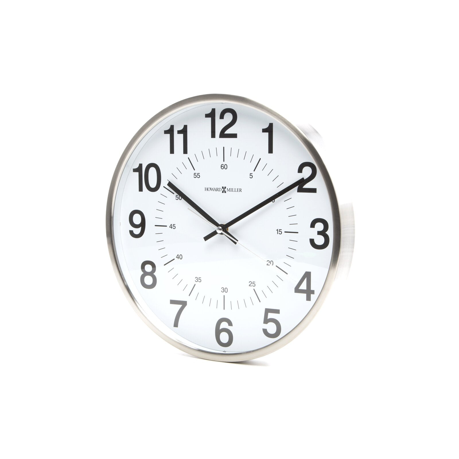 Vogue Kitchen Time Wall Analogue Clock in White Made of Plastic Quartz Movement 