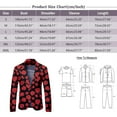 thumbnail image 3 of Toimothcn Men's Suit Jackets Romantic Valentine Day Love Heart Printed Blazers Oversized Warm Slim Fit One Button Funny Festival Performance Suit Jacket Comfy Mens Dailywear, 3 of 5