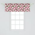 thumbnail image 2 of Ambesonne Pink Floral Window Valance, Wild Spring Peonies, 42" x 18", Pale Pink Olive Green, 2 of 3