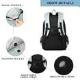 thumbnail image 4 of FORMRS Unisex School Backpack 17" Student Travel Bag with Laptop Compartment, Floral Easter, 4 of 7