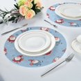 thumbnail image 5 of IAUYY Set of 1 Round Placemats for Dining Tables Heat-Resistant and Wear-Resistant DIY Printing Design Table Placemats，Applicable for Christmas A Wide-brimmed Hat, 5 of 6