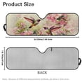 thumbnail image 5 of HUIACONG Windshield Two Hummingbirds Shade for 2018-2024 2025 Jeep Wrangler JL / 2020-2024 Jeep Gladiator JT Accessories 18.5''x56'' Front Window Sun Shade Sun Visor Protector Foldable Blocks UV Rays, 5 of 6