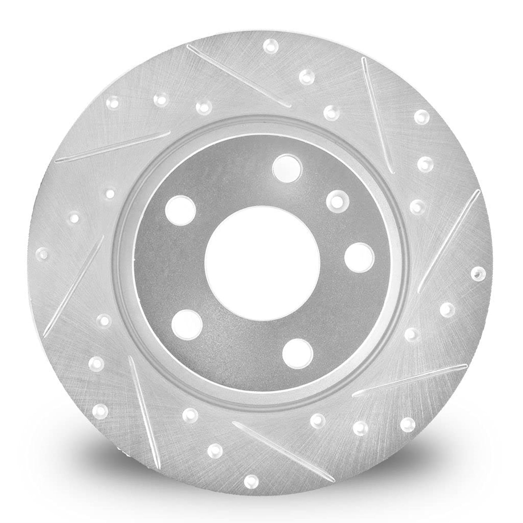 Brake Rotor - Drilled and Slotted - Silver 631-39027L