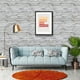 thumbnail image 5 of Etiqueta de pared impermeable con textura de grano de ladrillo de imitación Retro, pegatina para decoración del hogar, 5 of 5