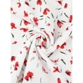 thumbnail image 3 of INSPIRE CHIC Vestido Floral Sin Mangas Con Cuello Y Cinturón Para Mujer Vestido Camisero Retro Con Media Tapeta Blanco M, 3 of 5