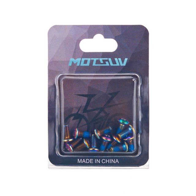 Mosiee Vis de Frein à Disque Tête T25 pour Vélo, Kit de Vis Torx M5 12 Pcs