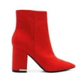 thumbnail image 3 of Calvin Klein Women's Minna 3 Block Heel Booties, Medium Red,7 M US, 3 of 7