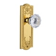 thumbnail image 7 of Grandeur Parfon_Prv_234 Parthenon Solid Brass Rose Privacy Door Knob Set - Grey, 7 of 7