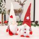 thumbnail image 3 of 2pcs Valentine Gnome Handmade Swedish Gnome Scandinavian Tomte Santa Couple Figurine Plush Elf Toy, 3 of 5