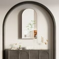 thumbnail image 5 of Hironpal, E1 MDF Board, Coppern Free Silver Mirror, Aluminum Alloy Metal Frame, Arched Wall Mounted, 31.5'' x 15.7'' x 4.7'', 5 of 7