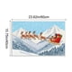 thumbnail image 3 of Seyotauo Christmas Decor 3D Stereoscopic Embroidery Carpet - 24 x16 inch Polyester Xmas Decor Indoor Outdoor, Absorbent Nonslip Dirt Proof Washable Foot Mat for Entryway Kitchen Bathroom Porch Patio, 3 of 6