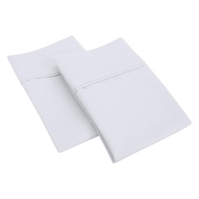 Impressions CR1200KGPC SLWH 1200 King Taie d'Oreiller Set&44; Coton Solide Riche - Blanc