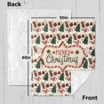 thumbnail image 6 of Christmas Blanket Merry Christmas Throw Blanket with Trees Gifts Snowflake Lightweight Warm Flannel Throw 60"x50", 6 of 6