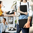 thumbnail image 6 of 11-12 Inch Universal Laptop Sleeve Case with Adjustable Stand - Leather Protective Cover, Magnetic Closure, Portable Computer Bag for 11-12 Inch Laptops, 6 of 8