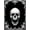 Black And White, Pattern 10, variant on ODIKA 8'x10' Washable Area Rug Durable, Non-Slip Gothic Ghost Horror Skull Vintage Distressed Border Scroll Motif for Living Room, Under Sectional, Family