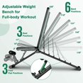 thumbnail image 3 of FBSPORT Weight Bench, Adjustable Workout Bench for Strength Training, Bench Press for Full Body Home Gym Exercise, Incline Fitness Bench Utility Foldable Weight Bench with Pad & Bands, 3 of 8