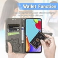 thumbnail image 5 of for Xiaomi Redmi Note 10 5G Wallet Case (Not 4G),3D Butterfly Embossing Slim Flip PU Leather Case Magnetic Closure for Credit Card Slots Holder Cover for Redmi Note 10 5G Rhinestone Grey, 5 of 14