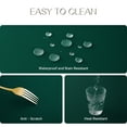 thumbnail image 2 of Romanstile 4 Pack Rectangle Tablecloth - Washable Table Cloth Resistance Microfiber Tablecloth Decorative Table Cover for Dining,Party,Outdoor,Tablecloths 60x102inch,Green, 2 of 9