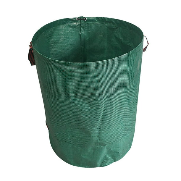 Bolsa reutilizable para hojas de jardín con asas, bolsa para piscina y jardín para recoger hojas de césped. verde 272L
