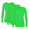 thumbnail image 1 of Sivvan Lot de 3 T-Shirts à Manches Longues Confort pour Femmes, 1 of 4