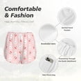 thumbnail image 6 of Picia Rabbit And Cherry Pattern Women's 2 in 1 Athletic Running Shorts High Waisted Workout Casual Gym Sweat Shorts with Comfy Liner Zipper Pockets-X-Large, 6 of 9