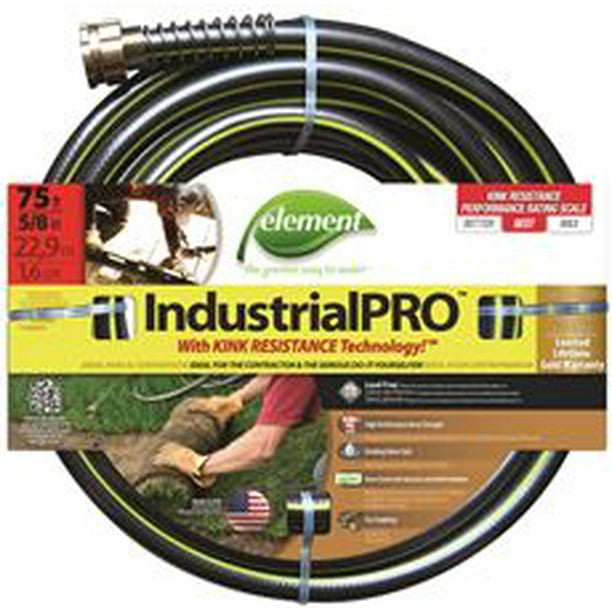Swan Industrialpro KinkResistant Garden Hose, LeadFree, 5/8 In. X 75