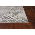 thumbnail image 2 of 8'x11' Grey Machine Woven Distressed Chevron Indoor Area Rug, 2 of 4