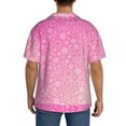 thumbnail image 5 of Sigee Breast Cancer Pink Ribbons Awareness Print Men's Shirts Casual Button Down Short Sleeve Summer Beach Shirt Hawaiian Vacation Shirts Tee Shirt-XX-Large, 5 of 7