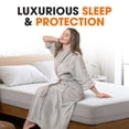 thumbnail image 4 of Cheer Collection Velvet Plush Waterproof Mattress Protector, 4 of 5