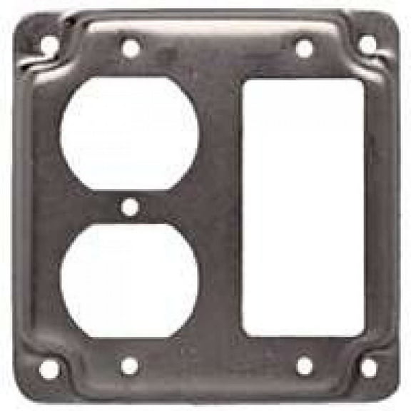 Raco 915C 4" 2 Device Square Crushed Corner Cover