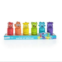 Open the Joy Emotions Stacking Rings, 30-Piece Rainbow Stacking Toy for Toddlers